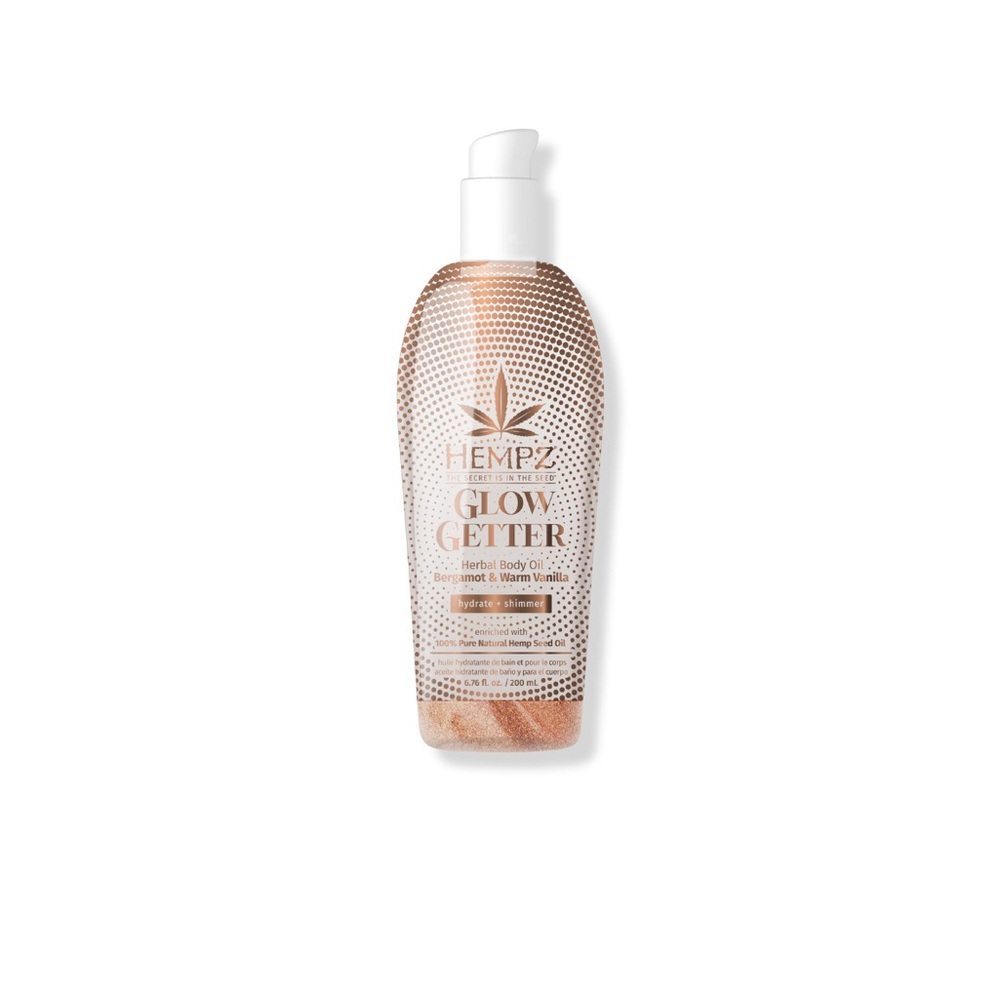 Hempz Glow Getter Herbal Body Oil - Shimmering Gold